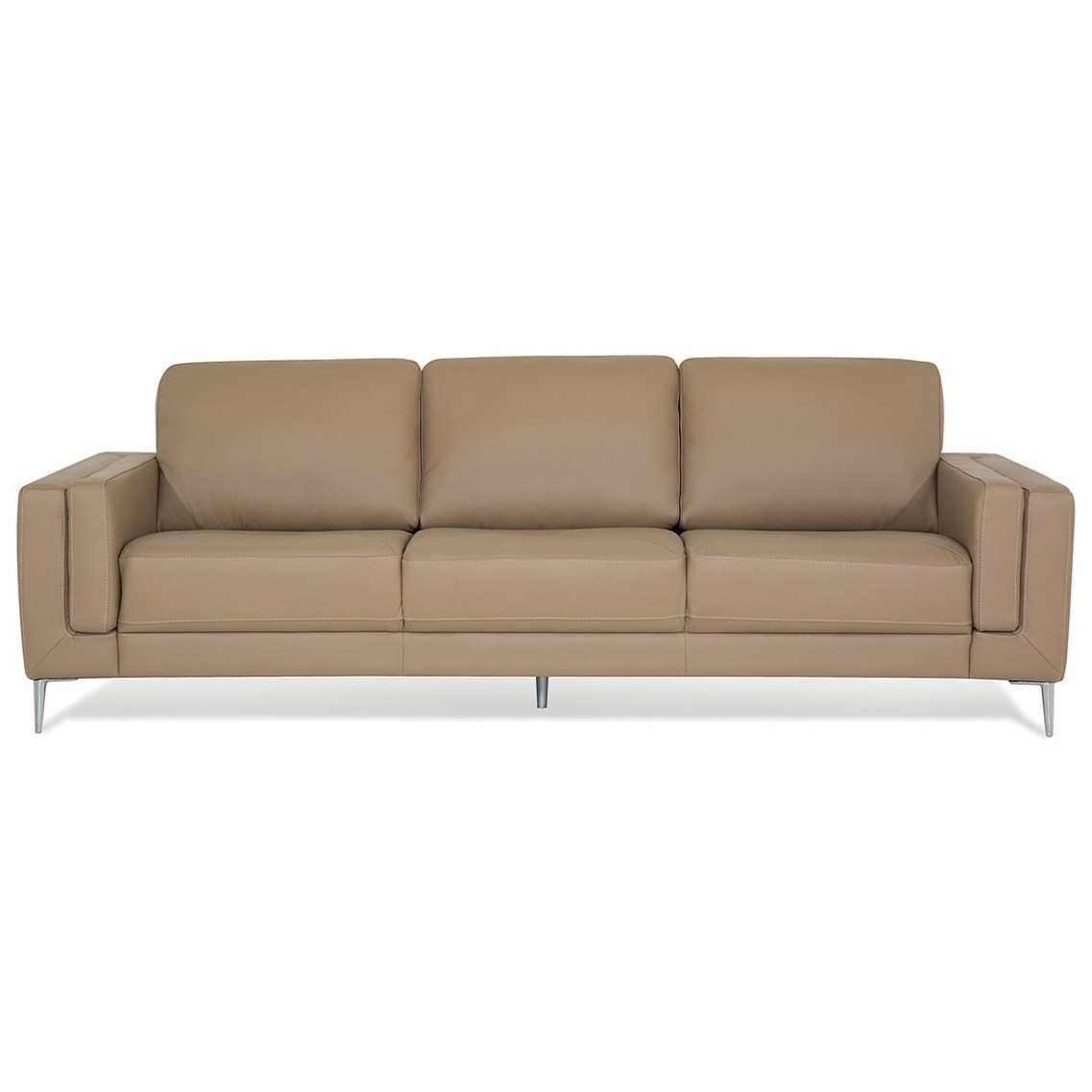 Palliser Zuri Contemporary Sofa with Metal Legs Belfort Furniture Sofas